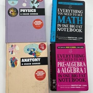 Big Fat Notebooks Set - Math, Pre-Algebra, Physics, Anatomy